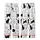 Cat Lovers' Playful Black White Hand-Drawn Cats All-Over Pattern with Silhouettes Line Art Paw Prints & MEOW Kid Satin Pajamas Set - 3