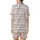 Cat Lovers' Whimsical Cartoon Cats All-Over Pastel Pink Grey Peach Pattern Satin Short-Sleeve Pajamas Set - 3