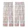 Cat Lovers' Whimsical Cartoon Cats All-Over Pastel Pink Grey Peach Pattern Kid Satin Pajamas Set - 3