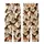 Whimsical Style Fans' Adorable Cream Brown Owl Face Seamless Pattern Plush Flat Cartoon Style Kid Satin Pajamas Set - 3