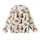 Cat Lovers' Creamy White Seamless Pattern with Diverse Illustrative Brown Gray Ginger Calico Tortoiseshell Cats Kid Satin Pajamas Set - 2