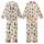 Cat Lovers' Creamy White Seamless Pattern with Diverse Illustrative Brown Gray Ginger Calico Tortoiseshell Cats Kid Satin Pajamas Set - 1