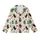 Cat Lovers' Whimsical Christmas Black Cats Pattern, Light Cream Festive Illustration, Red Green Yellow Kid Satin Pajamas Set - 2