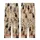 Cat Lovers' Warm Beige Seamless Pattern Diverse Rear-View Cats Calico Tabby Tuxedo Cream Black Gray Brown Fur Kid Satin Pajamas Set - 3