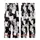 Cat Lovers' Whimsical Black White Grey Cartoon Cat All-Over Print Pink Ears Blue Eyes Pattern Kid Satin Pajamas Set - 3