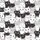 Cat Lovers' Whimsical Black White Gray Pink Cartoon Cat Faces Curious Smiling Sleepy Pattern Satin Short-Sleeve Pajamas Set - 4