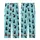 Cat Lovers' Playful Black Cats White Crescent Moons Twinkle Stars Light Aqua Whimsical Pattern Kid Satin Pajamas Set - 3
