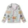 Cat Lovers' Whimsical Pastel Blue Feline Teacup & Succulent Repeat Pattern Kid Satin Pajamas Set - 2
