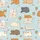 Cat Lovers' Whimsical Pastel Blue Feline Teacup & Succulent Repeat Pattern Kid Satin Pajamas Set - 4