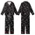 Cozy Lifestyle Lovers Rustic Black White Hand-Drawn Coffee Book Paw Print Pattern Kid Satin Pajamas Set - 1