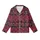 Style Seekers' Bold Crimson Black Magenta Off-White Tartan Plaid Grid Kid Satin Pajamas Set - 2