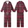Style Seekers' Bold Crimson Black Magenta Off-White Tartan Plaid Grid Kid Satin Pajamas Set - 1