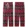 Style Seekers' Bold Crimson Black Magenta Off-White Tartan Plaid Grid Kid Satin Pajamas Set - 3