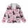 Halloween Cat Lovers' Whimsical Light Pink Black Cat Bright Pink Witch Hat All-Over Pattern with Jack-O'-Lanterns and Ghosts Kid Satin Pajamas Set - 2
