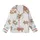 Whimsical Art Lovers' Warm Brown Sleepy Bear Celestial Moon Star Pastel Blue White Print Kid Satin Pajamas Set - 2