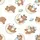 Whimsical Art Lovers' Warm Brown Sleepy Bear Celestial Moon Star Pastel Blue White Print Kid Satin Pajamas Set - 4