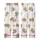 Whimsical Art Lovers' Warm Brown Sleepy Bear Celestial Moon Star Pastel Blue White Print Kid Satin Pajamas Set - 3