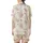 Kawaii Aesthetic Lovers Seamless Pastel Pink Bear Dreamland Pattern with Stars, Moons & Hot Cocoa on Creamy Off-White Satin Short-Sleeve Pajamas Set - 3