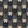 Kitten Lovers' Photorealistic White Ginger Kittens Blue Eyes Dark Denim Pockets Pattern Satin Short-Sleeve Pajamas Set - 4