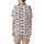 Women's Cute Simplified Cartoon Cow All-Over Pattern Pink Bows Lucky Black Text White Background Satin Short-Sleeve Pajamas Set - 3