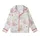 Kawaii Aesthetic Lovers Seamless Pastel Pink Bear Dreamland Pattern with Stars, Moons & Hot Cocoa on Creamy Off-White Kid Satin Pajamas Set - 2