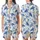 Ocean Lovers' Cerulean Blue Sea Turtle Hand-Drawn Marine Life Chartreuse Green Seamless Pattern Satin Short-Sleeve Pajamas Set - 1