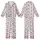 Women's Cute Simplified Cartoon Cow All-Over Pattern Pink Bows Lucky Black Text White Background Kid Satin Pajamas Set - 1