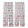 Kawaii Cat Lovers' Seamless Pastel Pink Teal Blue White Cartoon Cat Faces Pattern with Bows, Hearts, & Sunglasses Kid Satin Pajamas Set - 3