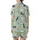 Cat Lovers' Playful Hand-Drawn Cartoon Cats Light Mint Green Pattern with White, Tabby, Calico, Charcoal Felines Satin Short-Sleeve Pajamas Set - 3