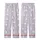 Cat Lovers' Whimsical Lavender Playful White Outline Cartoon Cat Pink Polka Dot Pattern Kid Satin Pajamas Set - 3