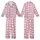 Cat Lovers' Vibrant Bubblegum Pink Whimsical White Cartoon Cat Pattern with Black Outlines & Paw Prints Kid Satin Pajamas Set - 1