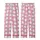 Cat Lovers' Vibrant Bubblegum Pink Whimsical White Cartoon Cat Pattern with Black Outlines & Paw Prints Kid Satin Pajamas Set - 3