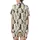 Cat Lovers' Seamless Illustrative Cats Pattern Warm Brown Tan Grey Black White Calico Tortoiseshell Bow Ties Cream Satin Short-Sleeve Pajamas Set - 3