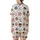 Cat Lovers' Kawaii Cat Faces All-Over Print: Pink, Beige, Grey Cats with Bow Ties, Heart Sunglasses Satin Short-Sleeve Pajamas Set - 3