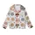 Cat Lovers' Kawaii Cat Faces All-Over Print: Pink, Beige, Grey Cats with Bow Ties, Heart Sunglasses Kid Satin Pajamas Set - 2