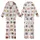 Cat Lovers' Kawaii Cat Faces All-Over Print: Pink, Beige, Grey Cats with Bow Ties, Heart Sunglasses Kid Satin Pajamas Set - 1