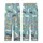 Cat Lovers' Whimsical Illustrative Feline Seamless Pattern, Robin's Egg Blue, Cream Gray Ginger Cats, Flat Art Style Kid Satin Pajamas Set - 3