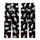 Cat Lovers' Seamless Black Playful Cartoon Cats Beige Blue-Grey Flat Art Whimsical 'Cute Cat' Pattern Kid Satin Pajamas Set - 3
