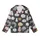 Cat Lovers' Whimsical Cartoon Cats Seamless All-Over Pattern Deep Black Soft Grey Blue Lavender Pink Kid Satin Pajamas Set - 2