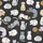 Cat Lovers' Whimsical Cartoon Cats Seamless All-Over Pattern Deep Black Soft Grey Blue Lavender Pink Kid Satin Pajamas Set - 4