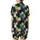 Cat Lovers' Whimsical Folk Art Cats Dense Pattern Hand-Drawn Illustrative Peeking Feline Faces Black Blue White Orange Teal Yellow Pink Satin Short-Sleeve Pajamas Set - 3