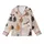 Cat Lovers' Whimsical Painterly Cat Pattern with Diverse Calico Tabby Tuxedo Felines on Soft Beige-Pink Kid Satin Pajamas Set - 2