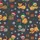 Cat Lovers' Whimsical Flat Cartoon Kittens Festive Christmas Santa Hats Snowflakes Dark Grey Pattern Kid Satin Pajamas Set - 4