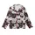 Cat Lovers' Playful Cartoon Feline Faces Seamless Pattern Dark Brown White Pink Kid Satin Pajamas Set - 2