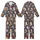 Cat Lovers' Realistic Fluffy Kittens Christmas Red Santa Hats Snowflakes All-Over Design Kid Satin Pajamas Set - 1