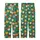 Cat Lovers' Vibrant Emerald Green Flat Graphic Cartoon Cat Faces Festive Santa Elf Hat Antlers Snowflakes Pattern Kid Satin Pajamas Set - 3