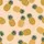 Playful Tropical Design: Golden Pineapples, Olive Hearts on Pale Peach - Fabric Art Kid Satin Pajamas Set - 4
