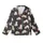 Cat Lovers' Charcoal Black Playful Sleepy Cartoon Cat Pattern Pale Off-White & Beige Kittens White 'cute cat' Text Kid Satin Pajamas Set - 2