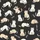 Cat Lovers' Charcoal Black Playful Sleepy Cartoon Cat Pattern Pale Off-White & Beige Kittens White 'cute cat' Text Kid Satin Pajamas Set - 4