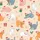 Christmas Cat Lovers' Whimsical Peach Festive Felines, Holly, Gifts & Golden Stars Pattern Satin Short-Sleeve Pajamas Set - 4